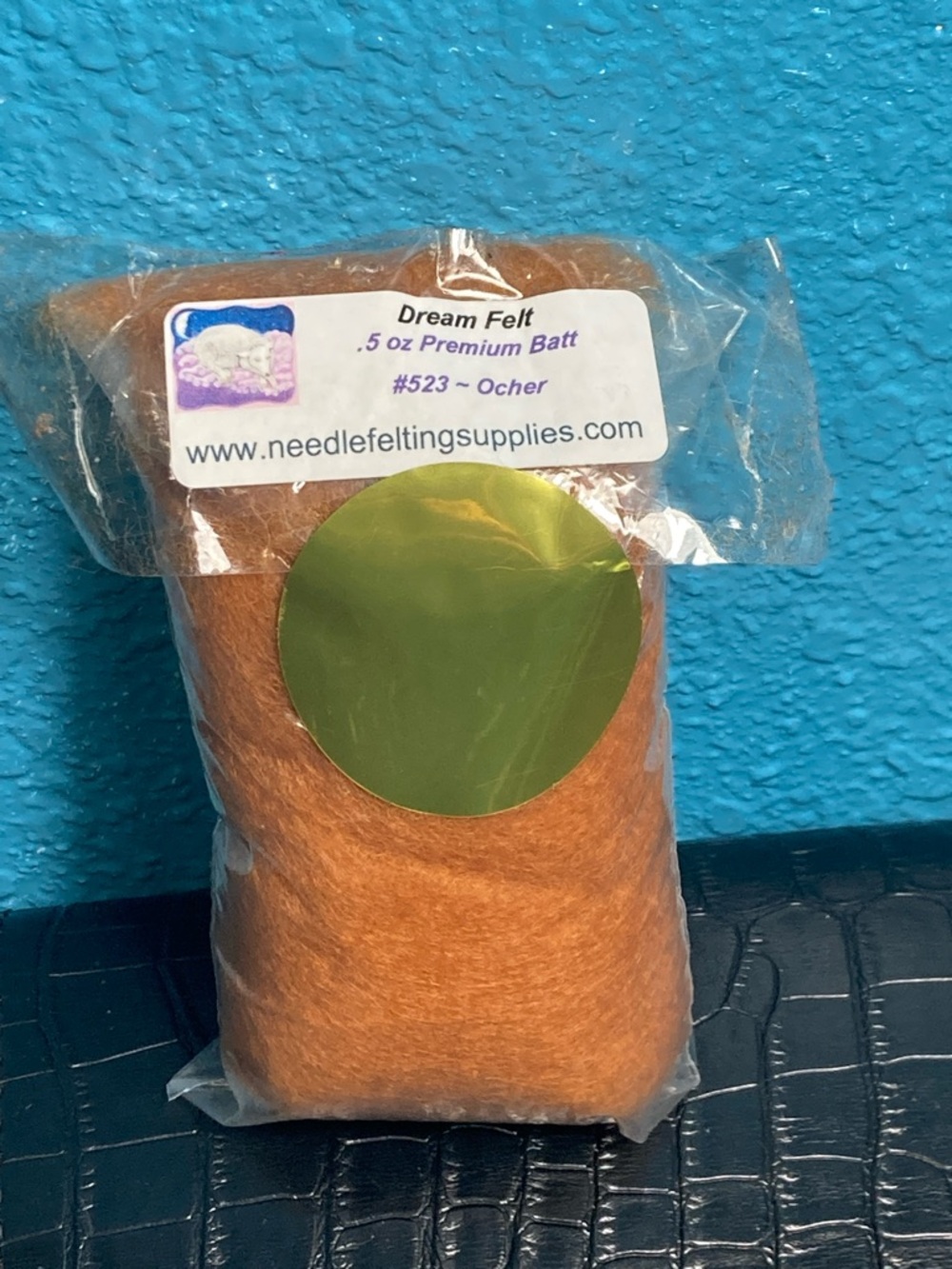 Dream Felt .5 oz Premium Batt - Ocher Felt Fiber‎
